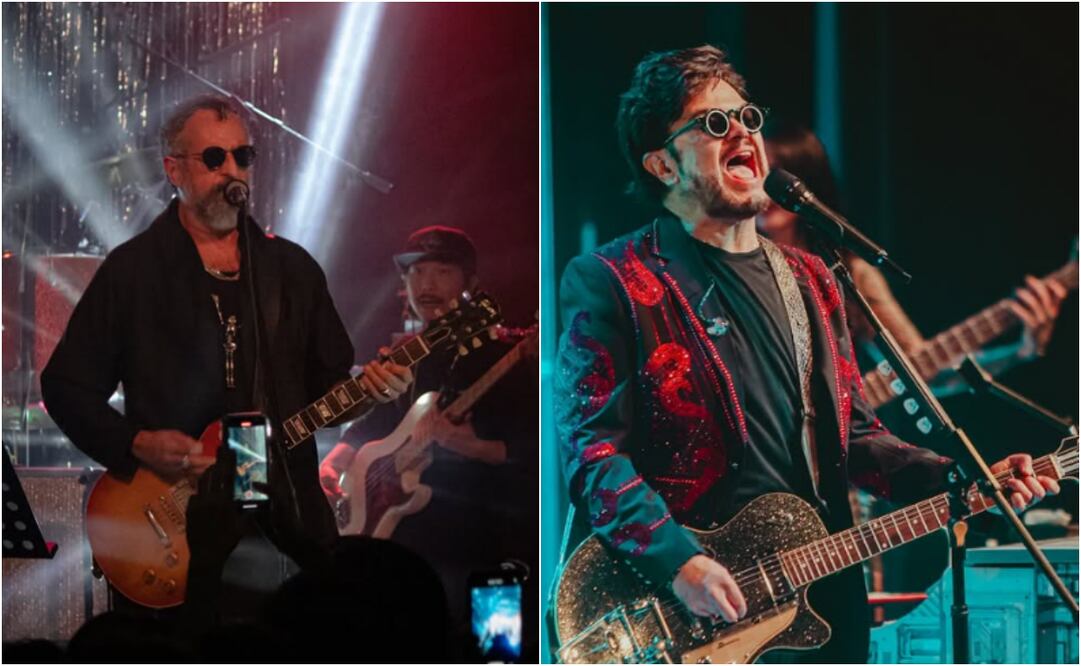 Tito Fuentes y Aleks Syntek intercambian mensajes a través de sus redes sociales. 
Fotos: Instagram