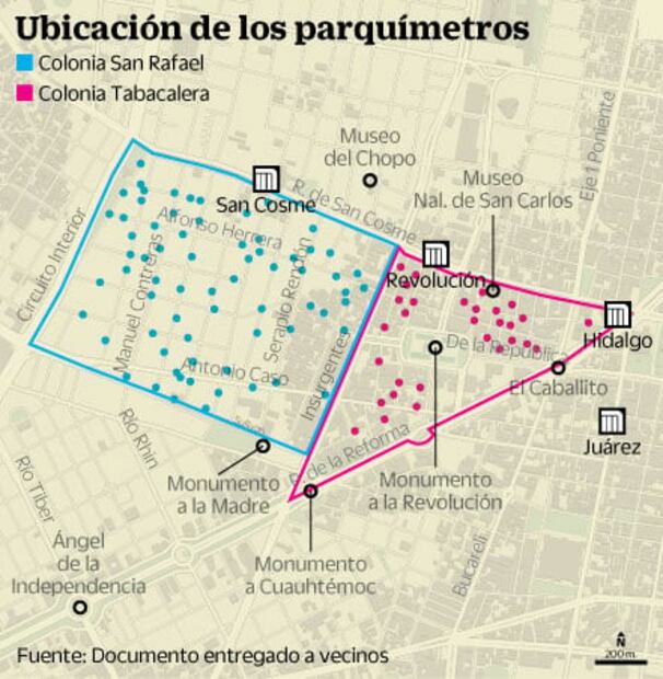 En San Rafael y Tabacalera proyectan 176 parquímetros