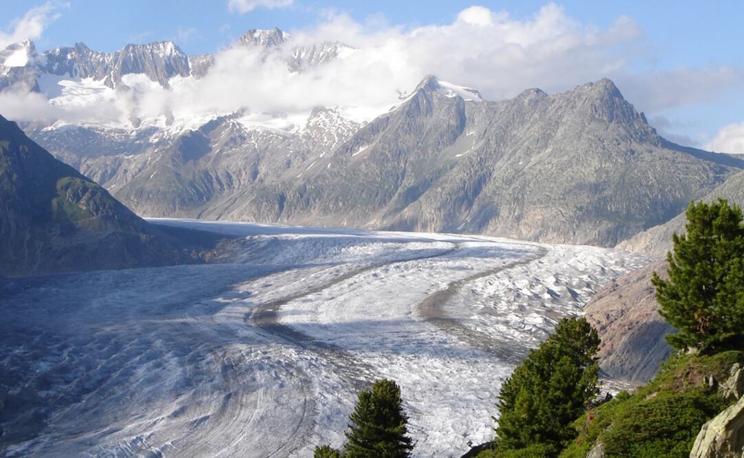 Aletsch, el mayor glaciar de los Alpes. Foto: Especial 