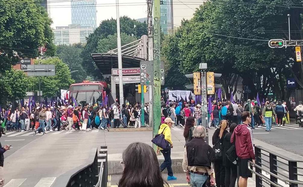 Bloqueo afecta L1 del Metrobús (12/06/2025). Foto: Especial