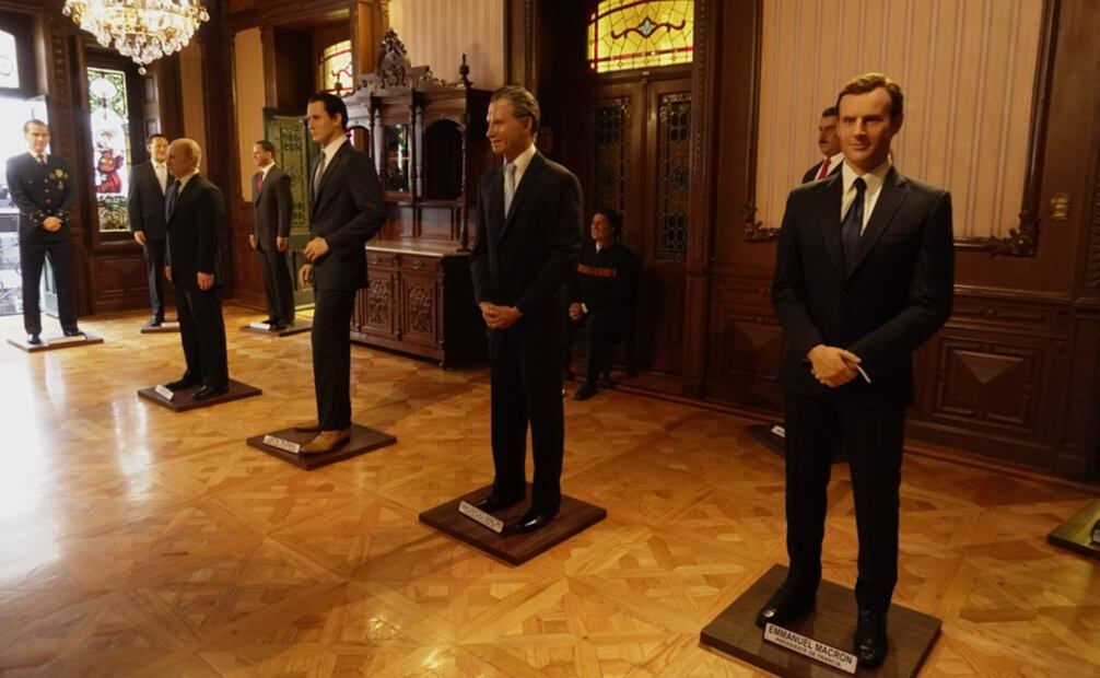 Sala del Museo de Cera de la CDMX en donde se encontraba la figura de Netanyahu. Foto: Diego Prado/EL UNIVERSAL