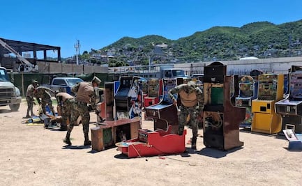 Destruyen 106  máquinas tragamonedas en Acapulco; fomenta actividades ilícitas, explican