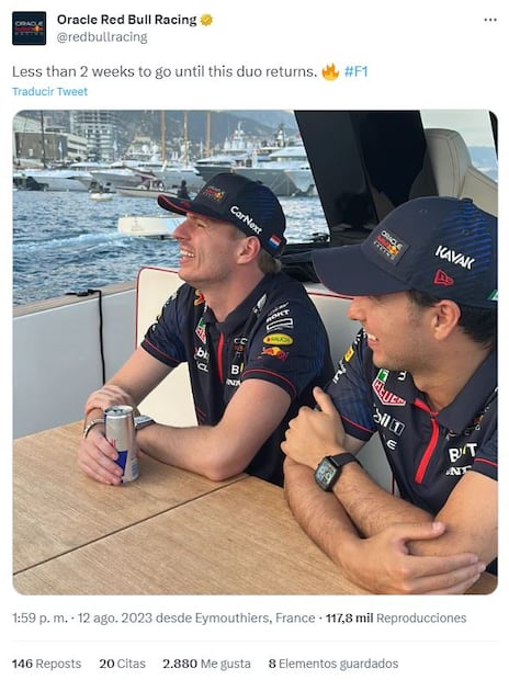 Tweet de Red Bull Racing