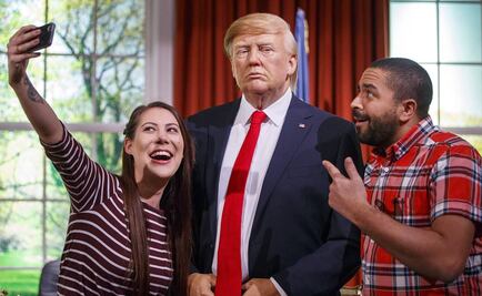 Figura de cera de Trump es develada en Londres