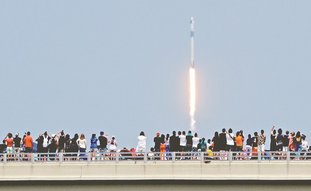 Lanzamiento de la misión SpaceX Demo-2, en mayo. Foto: AP Photo/Charlie Riedel