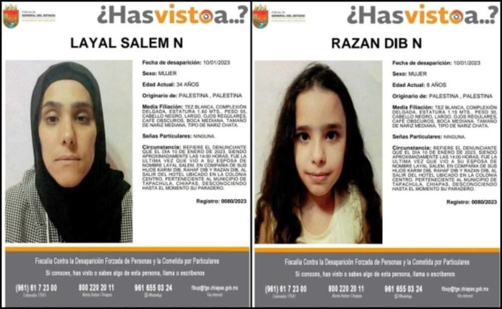 Desaparece mujer junto con sus tres hijos de origen palestino en Tapachula, Chiapas