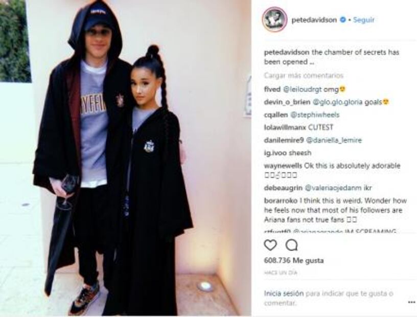Ariana Grande comparte foto con su nuevo novio