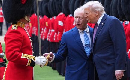 Rey Carlos III recibe a Trump en el castillo de Windsor y ambos pasan revista a la Guardia Real británica