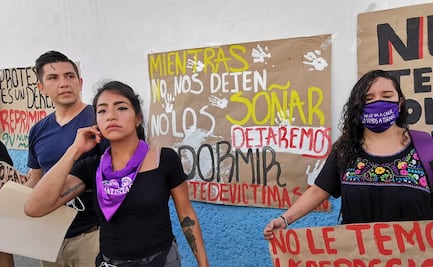 Víctimas de represión armada en Cancún protestan ante la Fiscalía de Quintana Roo