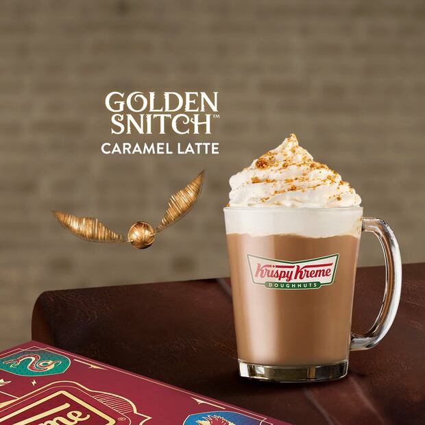 Bebida de Harry Potter x Krispy Kreme. Foto: Krispy Kreme México