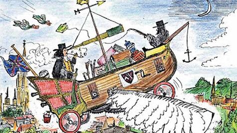 El ambicioso plan de hace 400 años para viajar a la Luna en una carroza voladora