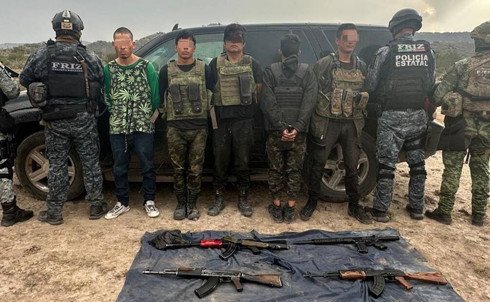 En las últimas 48 horas se han registrado varios operativos con un saldo de al menos siete detenidos en la región sureste de Zacatecas, cuyos integrantes dijeron pertenecer al Cártel de Jalisco Nueva Generación. Foto: especial