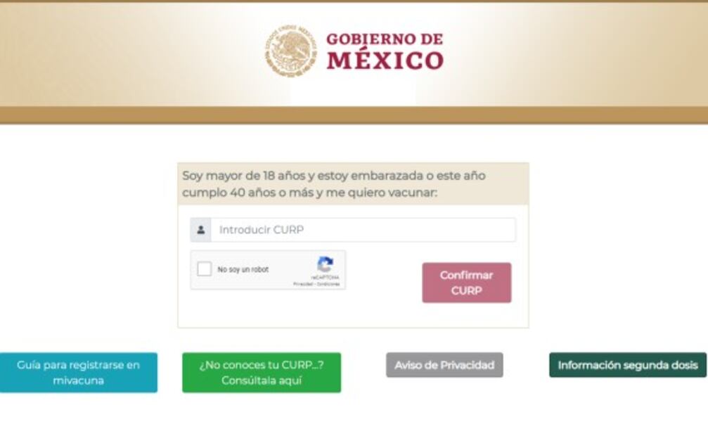 Próxima semana inicia vacunación contra Covid para adultos de 40 a 49 años; ya pueden registrarse