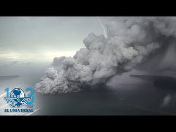 Así es el “hijo” del legendario Krakatoa, autor del tsunami en Indonesia