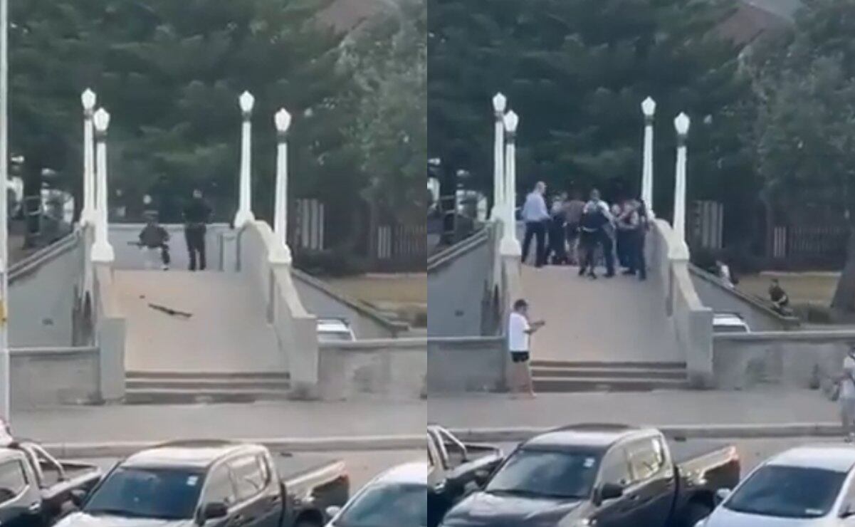 Ataque terrorista en Bondi Beach en Sydney. Foto: Captura de Pantalla