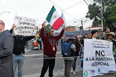 "El Poder Judicial está de pie y en resistencia"; trabajadores de Chiapas continúan sus protestas contra Reforma Judicial