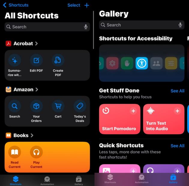 De esta forma puedes usar la app de atajos en tu iPhone. Foto: Captura de pantalla