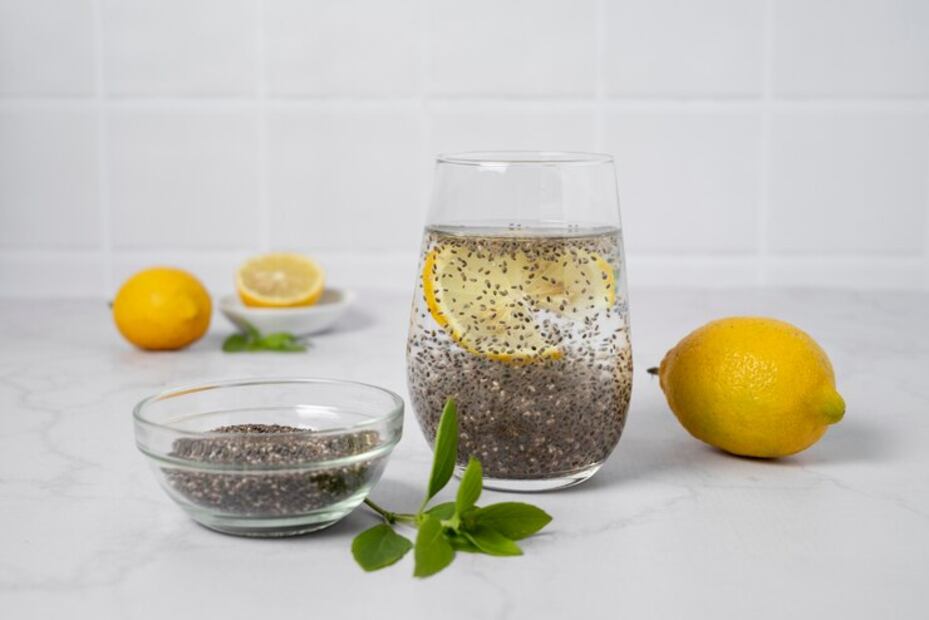 Beneficios del agua de chía. Fuente: Freepik