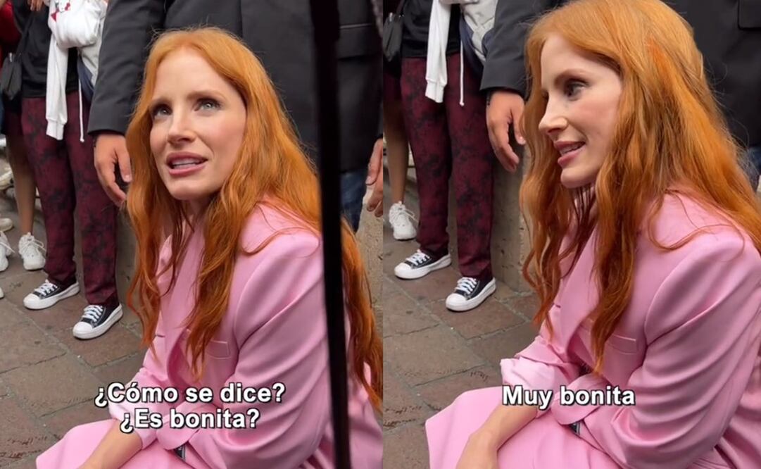 Jessica Chastain convivió con sus fans en el Festival Internacional de Cine de Morelia. Foto: TikTok @sensacinelatam / SensaCine México