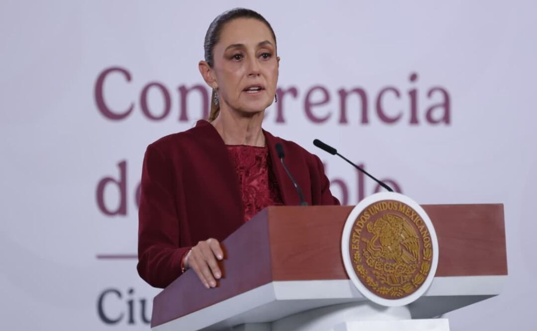 Ciudad de México 19 febrero 2026 Conferencia del pueblo encabezada por la presidenta Claudia Sheinbaum Pardo en el salón de tesorería de Palacio Nacional. Foto: Fernanda Rojas /El Universal