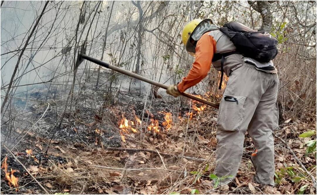 Incendio en cerro Mactumatzá. Foto: Especial.