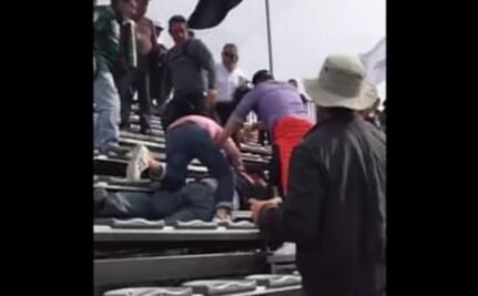 Captan pelea durante el GP de México