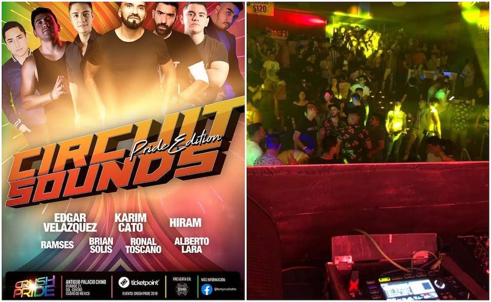 En las instalaciones de lo que fue el Palacio Chino se organizó una fiesta por el Día del Orgullo Gay en junio de 2019. Las fotos circularon en redes sociales. Fotos: Especial.