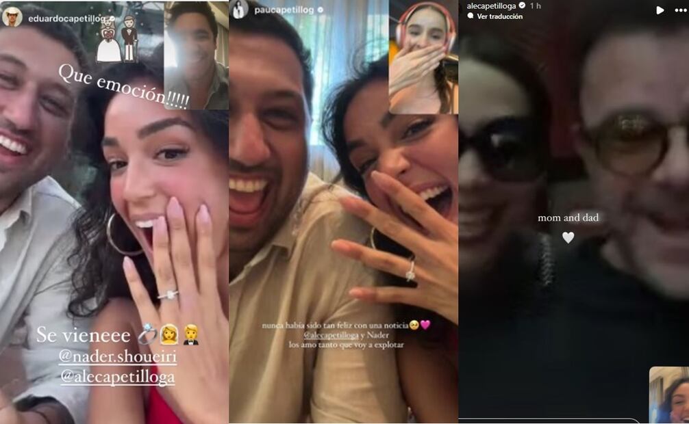 Reacciones de la familia Capetillo. Foto: Instagram oficial.
