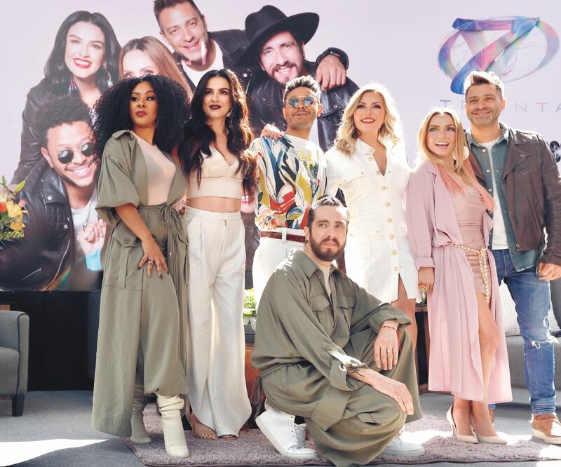 M’balia, Lidia, Kalimba, Mariana, Erika, Ari y Óscar comenzarán su gira el 30 de abril en Guadalajara. BERENICE FREGOSO. EL UNIVERSAL