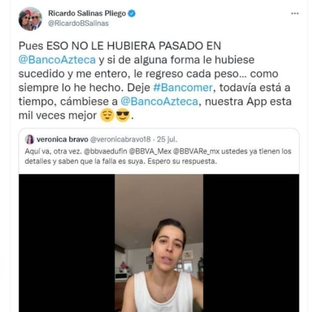 Ahora acusan a Banco Azteca de vaciar cuenta de ahorro; “es difícil cuidarlos si no se cuidan ustedes mismos”, responde Salinas Pliego 