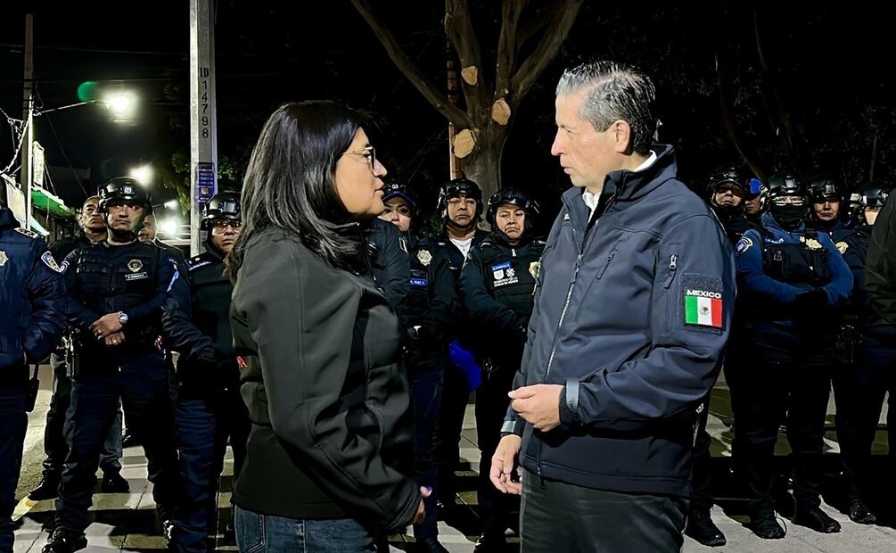 Los alcaldes realizaron recorridos en las colonias San Andrés Tomatlán y San Francisco Culhuacán Foto: Especial