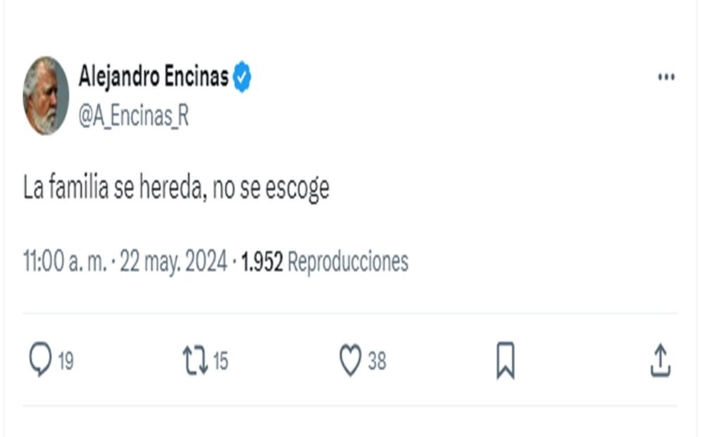 Respuesta de Alejandro Encinas. Foto: Captura de pantalla, X