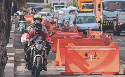 Comienzan obras de la ciclovía en Tlalpan y provocan caos 