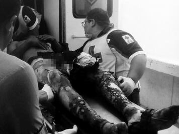 Queman a presuntos ladrones en localidad de Oaxaca