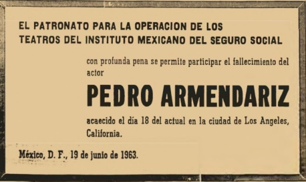 Pedro Armendáriz, el Clark Gable mexicano que se suicidó ante su agonía por el cáncer 