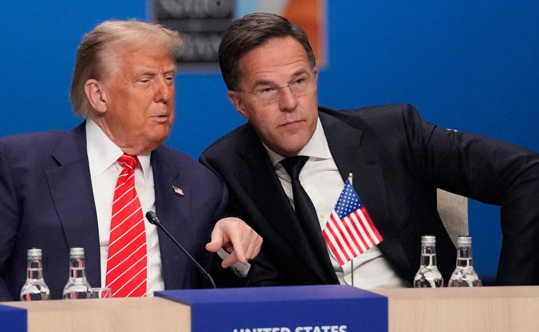 El presidente Donald Trump y el secretario general de la OTAN, Mark Rutte. Foto: AP