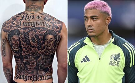 Julián Araujo presume impresionante tatuaje en honor a sus padres inmigrantes; él nació en Estados Unidos