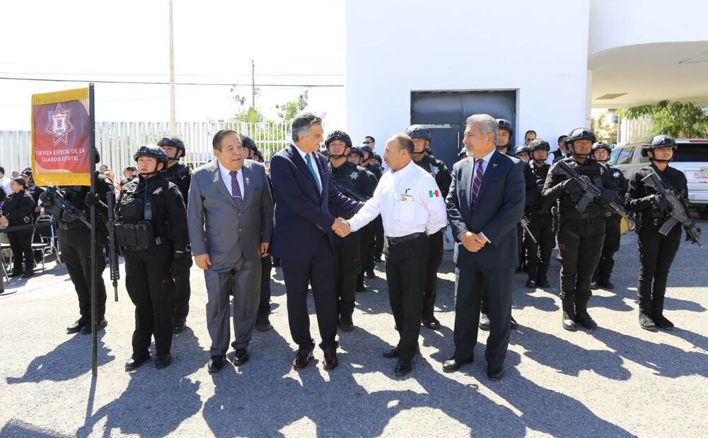 Américo Villarreal Anaya entrego 25 nuevas patrullas a la Secretaría de Seguridad Pública, 24 de febrero de 2025. Foto: Especial