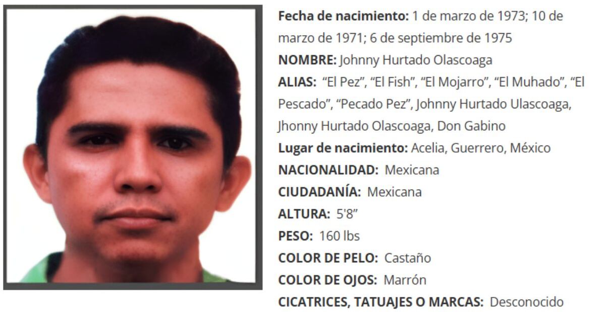 Johnny Hurtado Olascoaga "El Pez". Foto: Especial