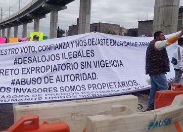 Bloquean autopista México–Puebla; denuncian despojo de tierras en Tláhuac, Ixtapaluca y La Paz