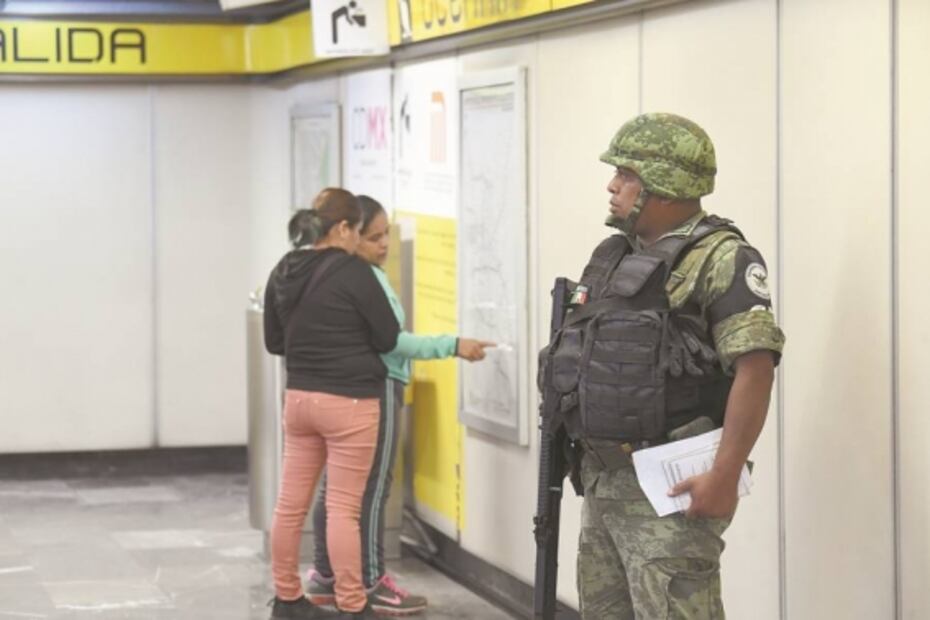 Sorprende la Guardia Nacional en el Metro