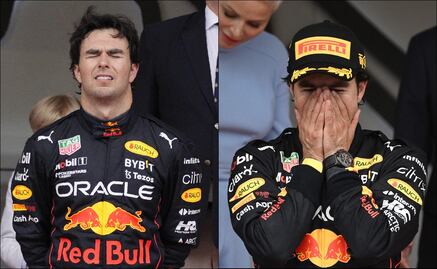 Checo Pérez rompe en llanto durante el Himno Nacional de México tras ganar el GP de Mónaco