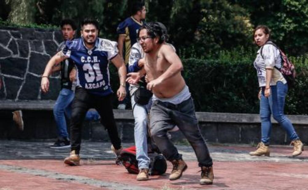 Identifican a porros que agredieron a estudiantes