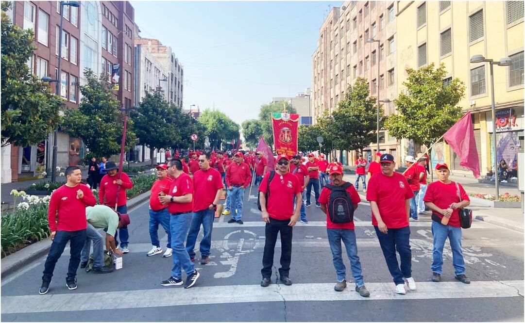 Marcha en la CDMX por el Día del Trabajo. Foto: Juan Carlos Williams/ELUNIVERSAL