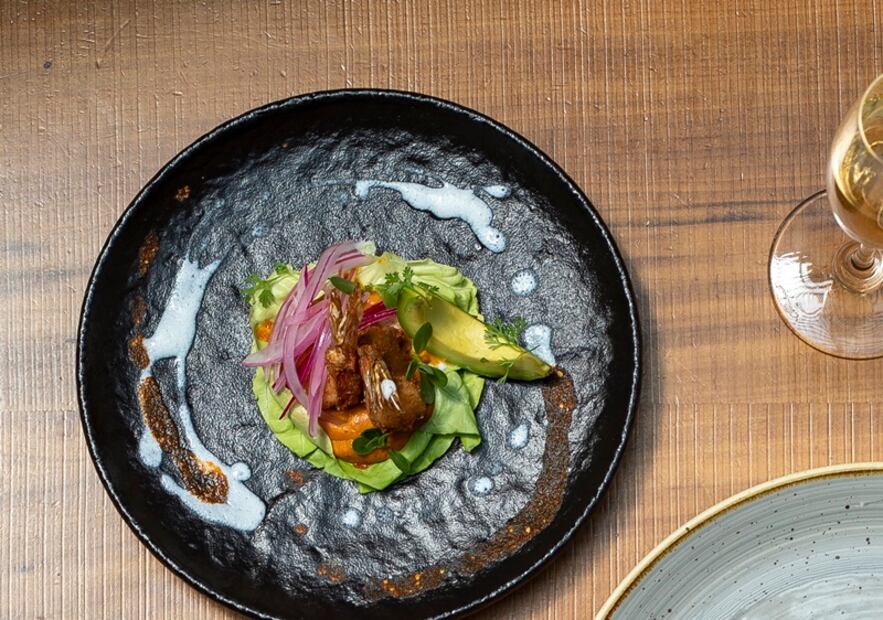 Taco de camarón, un fruto del mar infaltable en la mesa de Cuaresma.