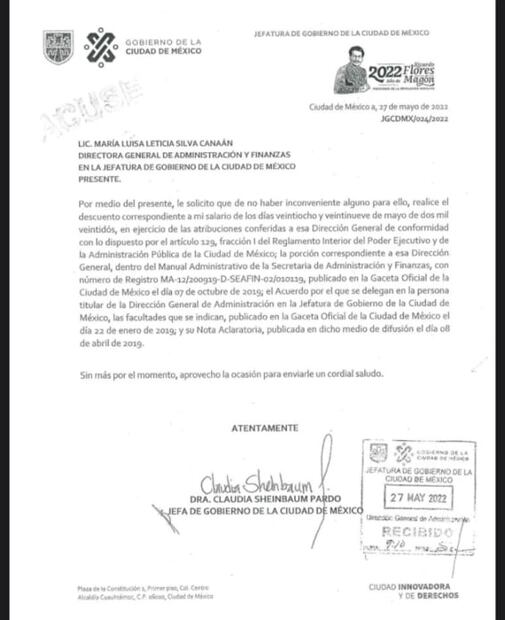 Sheinbaum ha pedido 10 veces que le "descuenten el día" del 2021 al 2022 