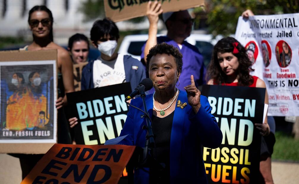 La representante Barbara Lee durante una manifestación, en Washington, el 14 de septiembre pasado.