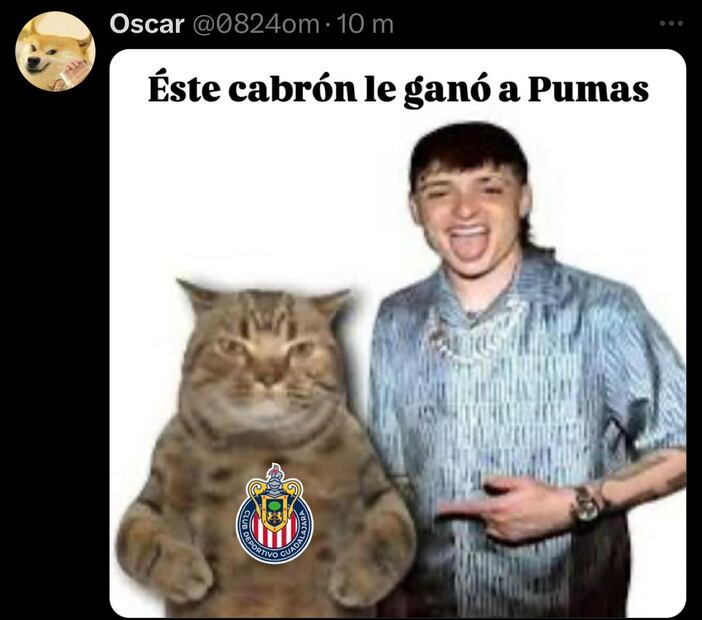Los MEJORES MEMES de la victoria agónica de Chivas contra Pumas
