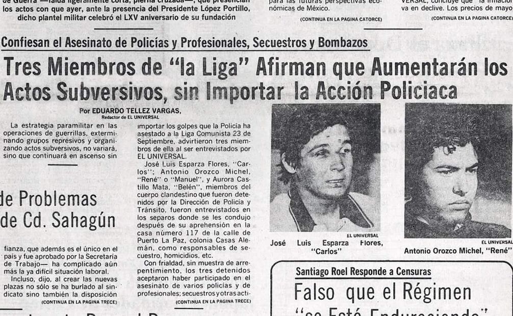 Los secuestros y asesinatos son el aspecto más comentado de la LC23S, sobre todo el crimen contra Eugenio Garza Sada. Otros delitos de su autoría fueron el rapto del cónsul británico, Anthony Duncan y los homicidios del industrial Fernando Aranguren y de Hugo Margáin Charles, hijo del político Hugo B. Margáin. Foto: Hemeroteca EL UNIVERSAL.