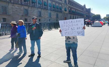 "Carlos Manzo vive, el mal gobierno muere"; protestan frente a Palacio Nacional previo a presentación del Plan Michoacán